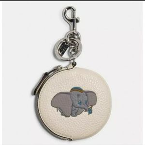 Coach x disney Dumbo leather coin purse bag charm